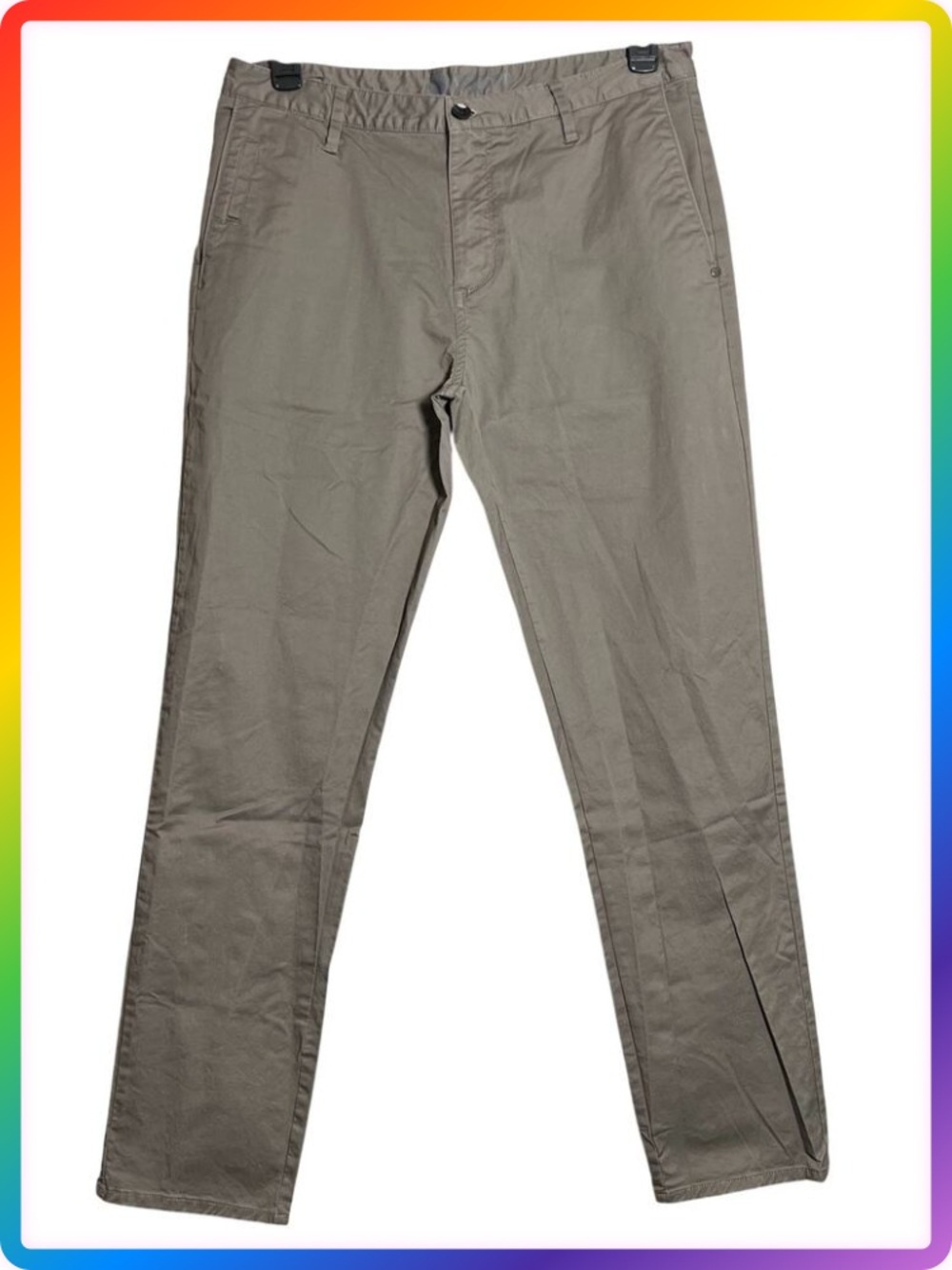 Vuori Collins Chino Pant MENS 34x31 Cocoa Gray Stretch Cotton Twill NWOT V433